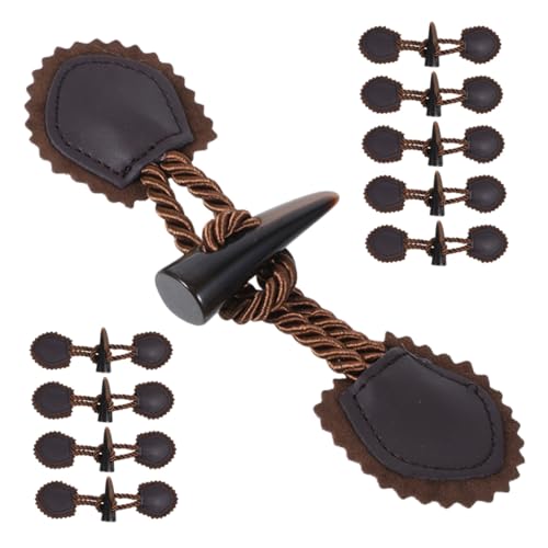 Uonlytech 10 Paare Horn Knebelknöpfe aus Resin Retro Verschlussknöpfe für Wintermäntel Robuste und Langlebige Knöpfe für Wollmäntel Sicherer Halt Dekorative Nähaccessoires Uonlytech 10 Paare Horn Knebelknöpfe aus Resin Retro Verschlussknöpfe für Wintermäntel Robuste und Langlebige Knöpfe für Wollmäntel Sicherer Halt Dekorative Nähaccessoires von Uonlytech