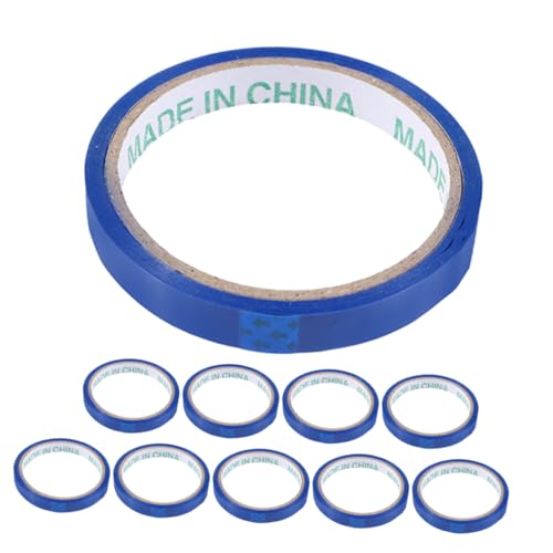 Uonlytech 10 Rollen Dichtungsband Verpackungsklebeband mit Abroller Packband zum Nachfüllen Klebeband nachfüllen Klebebänder zum Abdichten Verschlussbänder für Obsttüten Packband klare bopp von Uonlytech
