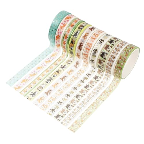 Uonlytech 10 Rollen Heißprägeband Sammelalbum Kunsthandwerk Aufkleber Washi Tape Dekorative Materialien Klebeband Selber Machen Band Für Tagebuch Selbstklebendes Washi-tape Papier Uonlytech 10 Rollen Heißprägeband Sammelalbum Kunsthandwerk Aufkleber Washi Tape Dekorative Materialien Klebeband Selber Machen Band Für Tagebuch Selbstklebendes Washi-tape Papier von Uonlytech