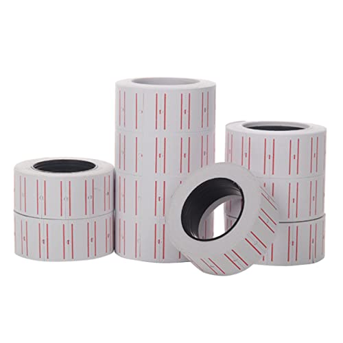 Uonlytech 10 Rollen Preisschilder Aufkleber Selbstklebendes Preisschildpapier für Supermärkte Lebensmittelgeschäfte und Obstläden Doppelte Rote für Bessere Sichtbarkeit Uonlytech 10 Rollen Preisschilder Aufkleber Selbstklebendes Preisschildpapier für Supermärkte Lebensmittelgeschäfte und Obstläden Doppelte Rote für Bessere Sichtbarkeit von Uonlytech