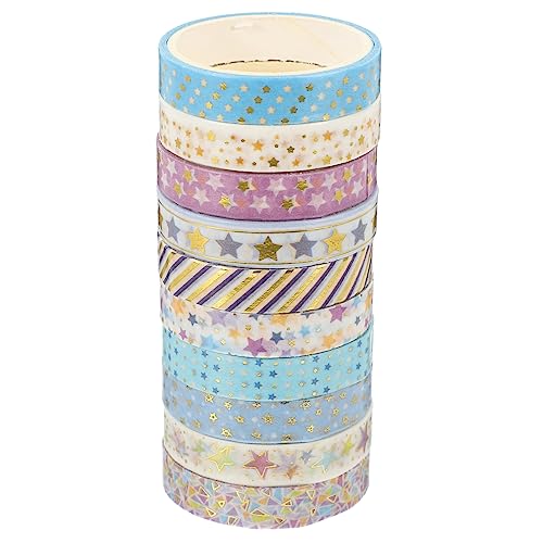 Uonlytech 10 Rollen Washi Masking Tape Set Dekorative Klebebänder für Scrapbooking Zufällige Designs für Projekte und von Uonlytech