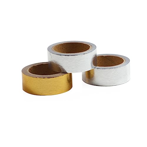 Uonlytech 10 Rollen Washi Tape Dekorative Klebebänder mit Heißpräge Design Gold und Silber für Diy Bastelprojekte pro Rolle für Scrapbooking und Verpackungen Uonlytech 10 Rollen Washi Tape Dekorative Klebebänder mit Heißpräge Design Gold und Silber für Diy Bastelprojekte pro Rolle für Scrapbooking und Verpackungen von Uonlytech