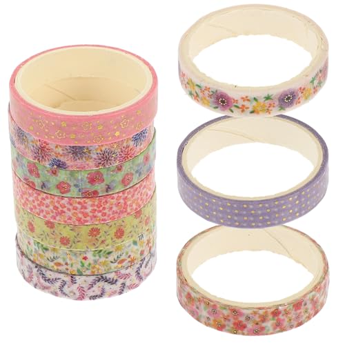 Uonlytech 10 Rollen Washi Tape Dekorative Klebebänder pro Rolle für Scrapbooking DIY Handwerk Vielseitig Einsetzbar Haftend und Einfach zu Verwenden von Uonlytech