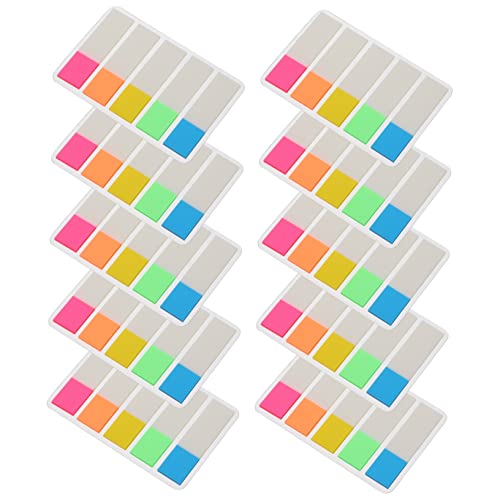 Uonlytech 10 Sätze Haftnotizen Farbige Index Tabs Teiliges Selbstklebende Memo Pads für Büro und Schule Wiederverwendbar Praktische Seitenmarkierungen und Lesezeichen für Effektive Uonlytech 10 Sätze Haftnotizen Farbige Index Tabs Teiliges Selbstklebende Memo Pads für Büro und Schule Wiederverwendbar Praktische Seitenmarkierungen und Lesezeichen für Effektive von Uonlytech