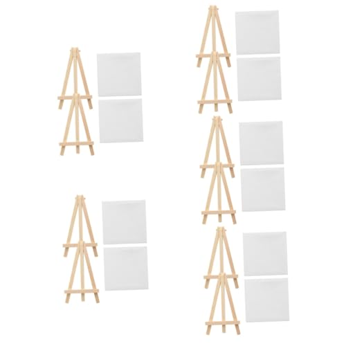 Uonlytech 10 Sätze Mini Staffelei mit Diy Leinwänden Multifunktionale und Dekorationsstaffelei für Öl und Aquarellmalerei für Kunstprojekte und Bastelarbeiten Uonlytech 10 Sätze Mini Staffelei mit Diy Leinwänden Multifunktionale und Dekorationsstaffelei für Öl und Aquarellmalerei für Kunstprojekte und Bastelarbeiten von Uonlytech