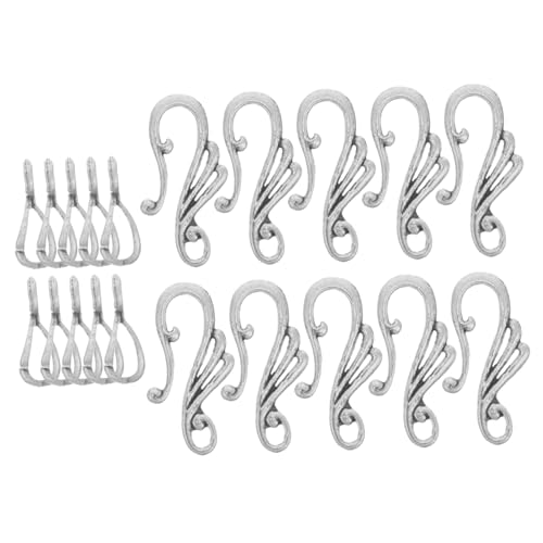Uonlytech 10 Sätze Teiliges Ohrhaken Zubehör mit Metall Toggle Verschlüssen DIY Schmuckherstellung für Ohrringe und Armbänder Antik Silberne Schmuckverschlüsse für Projekte Uonlytech 10 Sätze Teiliges Ohrhaken Zubehör mit Metall Toggle Verschlüssen DIY Schmuckherstellung für Ohrringe und Armbänder Antik Silberne Schmuckverschlüsse für Projekte von Uonlytech