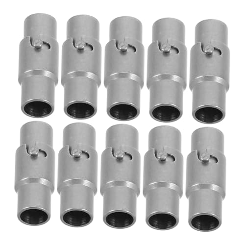 Uonlytech 10 Stück Armbandverschluss Armbandverschlüsse Und Verschlüsse Magnetverschlüsse Magnetische Schmuckverschlüsse Für Halsketten Haken Für Schlüsselanhänger Schließe Kupfer Grey von Uonlytech
