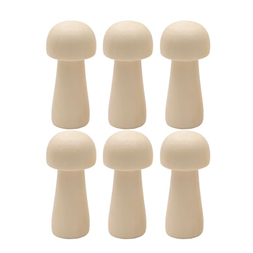 Uonlytech 10 Stück DIY Holzpilz Unfertige Holzmodelle für Malen Basteln Fördert Fantasie Handarbeit für Projekte Dekoration Uonlytech 10 Stück DIY Holzpilz Unfertige Holzmodelle für Malen Basteln Fördert Fantasie Handarbeit für Projekte Dekoration von Uonlytech