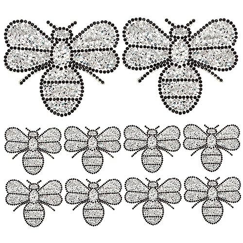 Uonlytech 10 Stück Dekorative Strass Patches für Kleidung Rucksäcke und Diy Projekte Aufbügelbar und Leicht für Designs und Reparaturen Uonlytech 10 Stück Dekorative Strass Patches für Kleidung Rucksäcke und Diy Projekte Aufbügelbar und Leicht für Designs und Reparaturen von Uonlytech