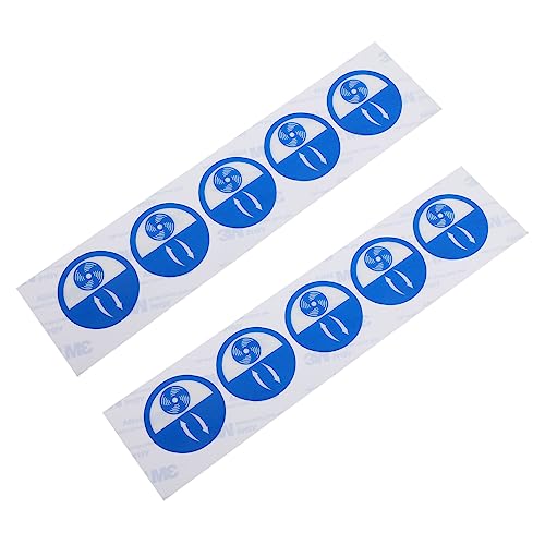 Uonlytech 10 Stück Entlüftungswarnaufkleber Aufkleber Für Die Lüftungsöffnungen Der Ausrüstung Stichworte Entlüften Erste Warnaufkleber Für Lüfteröffnungen Blue Haustiermaterial von Uonlytech