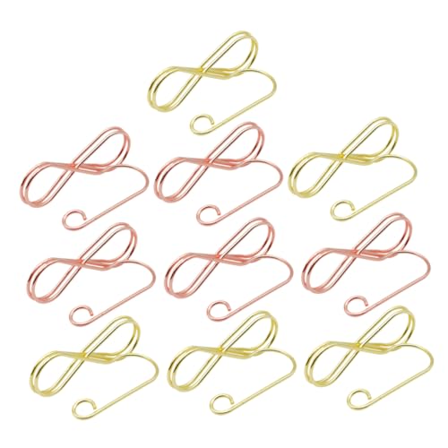 Uonlytech 10 Stück Fotohalter für Tischnummern und Namenskarten Stabiler Kartenhalter mit Dekorativem Design für Hochzeiten Partys Roségold von Uonlytech