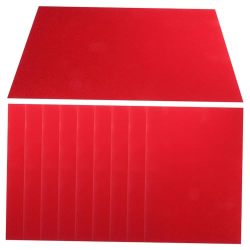 Uonlytech 10 Stück Glitzerpapier glänzendes Origami-Papier Glitzerkartonpapier Origami-Papierstreifen glänzendes Papier Funkelnpapier rot von Uonlytech