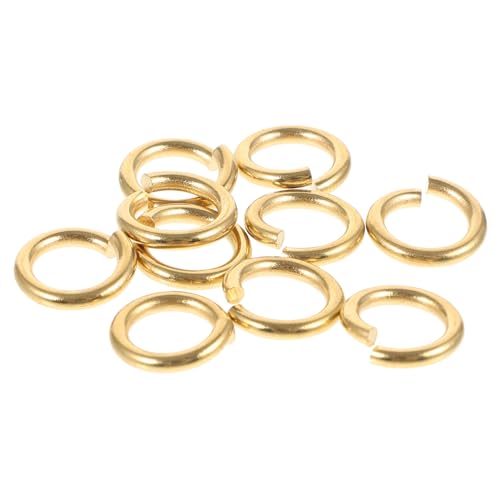 Uonlytech 10 Stück Halskette Reparatur Biegering Schleife Schild klein Herstellung schwenken Kunsthandwerk Biegering für DIY Ohrring Sprungringe Schmuckzubehör Messing Golden Uonlytech 10 Stück Halskette Reparatur Biegering Schleife Schild klein Herstellung schwenken Kunsthandwerk Biegering für DIY Ohrring Sprungringe Schmuckzubehör Messing Golden von Uonlytech