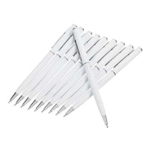 Uonlytech 10 Stück Klassische Metall Kugelschreiber mit Drehmechanismus Glattes Schreiben Schwarzer Elegante Business Stifte für Notizen Zeichnungen und Professionelle Meetings von Uonlytech