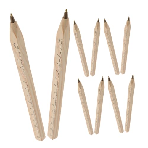 Uonlytech 10 Stück Kugelschreiber Aus Holz Weihnachtsstift Stifte Für Die Schule Bambusstift Holzstifte Tintenstifte Zum Schreiben Vintage Stifte Schreibstifte Für Männer von Uonlytech