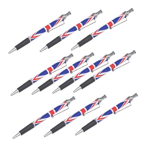 Uonlytech 10 Stück Kugelschreiber Mit Flagge Tintenstift Glatter Kugelschreiber Büro Stift Patriotischer Stift Patriotische Stifte Büroschreibstift Home-office-stift Bürobedarf Stift Plastik von Uonlytech