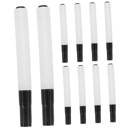 Uonlytech 10 Stück Leere Hülle des Tafelstifts Farbstifte für Whiteboard Whiteboard-Marker Schulbedarf trockener Löschstift Kugelschreiber trocken abwischbare Stifte Plastik von Uonlytech