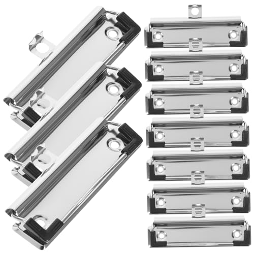 Uonlytech 10 Stück Metall Klemmbrett Clips Halterung für Klemmbretter für Büro Schule und Kreative Projekte Starke Wiederverwendbare Binder Clips für Dokumente und Aufbewahrung Uonlytech 10 Stück Metall Klemmbrett Clips Halterung für Klemmbretter für Büro Schule und Kreative Projekte Starke Wiederverwendbare Binder Clips für Dokumente und Aufbewahrung von Uonlytech