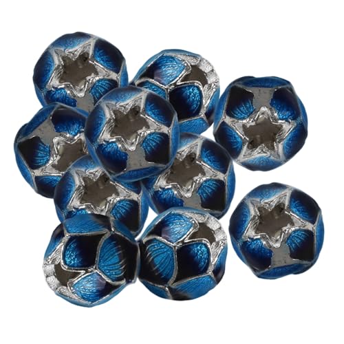 Uonlytech 10 Stück Metallperlen Lose Lotusperlen Schmuck Herstellung Dekorative Perlen Spacer Perlen Perlendekor Perlen Metall Sky-blue Kupfer Uonlytech 10 Stück Metallperlen Lose Lotusperlen Schmuck Herstellung Dekorative Perlen Spacer Perlen Perlendekor Perlen Metall Sky-blue Kupfer von Uonlytech