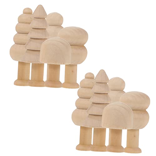 Uonlytech 10 Stück Mini Holzbaum DIY Unvollendete Holzminiaturen für Kreative Bastelprojekte für Dekoration und Kinderhandwerk Uonlytech 10 Stück Mini Holzbaum DIY Unvollendete Holzminiaturen für Kreative Bastelprojekte für Dekoration und Kinderhandwerk von Uonlytech