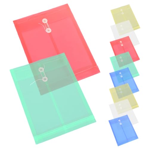 Uonlytech 10 Stück Ordner Dateitasche Dateiumschlagordner Datei Organizer Durchsichtige Dateiordner A4 Transparenter Ordner Durchsichtiger Dokumenten Organizer A4 Dokumentendatei von Uonlytech
