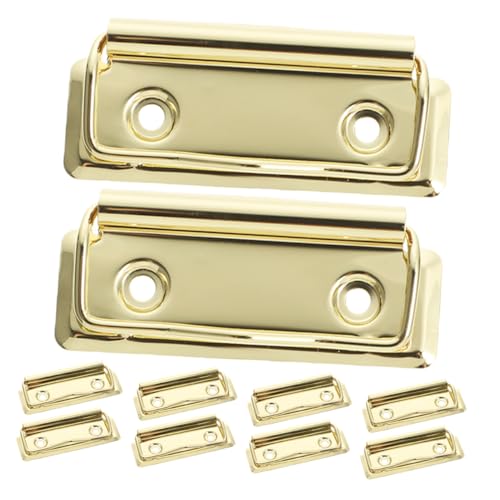 Uonlytech 10 Stück Ordnerzubehör Clip Für Bretter Klemmbrettklammern Aus Metall Klemme Für Büro-klemmbretter Schulzeitungsklammern Pinnwand-clips Clips Clips Golden Aluminiumlegierung Uonlytech 10 Stück Ordnerzubehör Clip Für Bretter Klemmbrettklammern Aus Metall Klemme Für Büro-klemmbretter Schulzeitungsklammern Pinnwand-clips Clips Clips Golden Aluminiumlegierung von Uonlytech