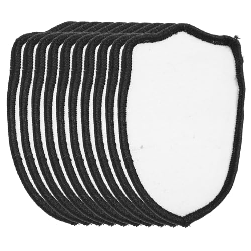 Uonlytech 10 Stück Party-Patch Patches für Hüte Flicken für Schuhe Aufnäher für Taschen lustiger Aufnäher lustige Patches Flicken zum Aufbügeln niedlich Patch-Hut Stoff Weiß von Uonlytech