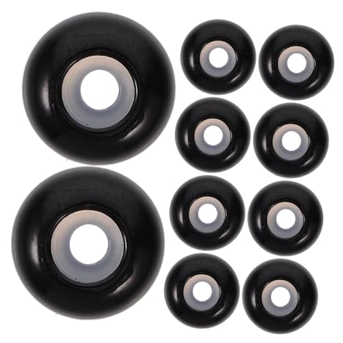 Uonlytech 10 Stück Perlen für Schmuckhersteller Schiebestoppperlen Abstandsperlen für die Herstellung von Armbändern kleine Abstandsperlen Metallperle Rostfreier Stahl Black von Uonlytech