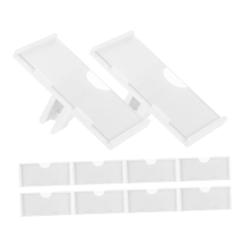 Uonlytech 10 Stück Preisschild Clips Für Regaletiketten Aus Draht Etikettenclips Aus Kunststoff Etikettenhalter Für Die Speisekammer Preiskartenhalter Supermarkt-etikettenhalter Weiß Plastik von Uonlytech