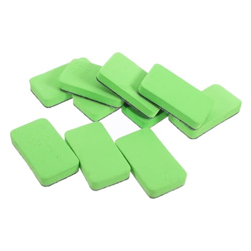 Uonlytech 10 Stück Radiergummi Tafelwischer Büro Kindergäuer klein Weiß wischen whiteboard radierer leichte Whiteboard-Radierer tragbarer Trockenlöscher Whiteboard trocken abwischbar gefühlt von Uonlytech