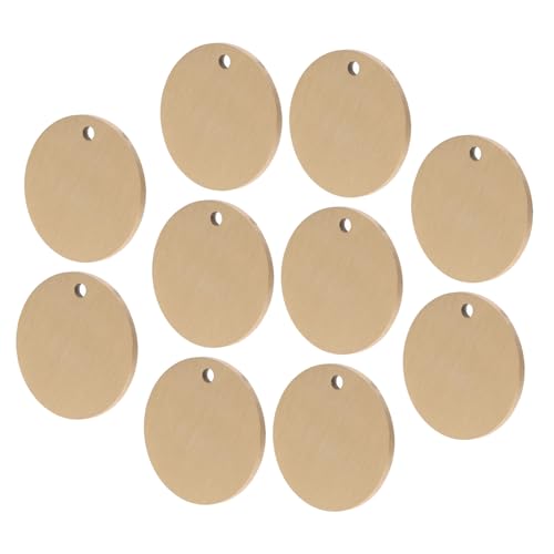 Uonlytech 10 Stück Runde Messing Ventilnummern Anhänger Blank Robust Langlebig Vielseitig DIY Beschriftung für Industrie und Haushalt Uonlytech 10 Stück Runde Messing Ventilnummern Anhänger Blank Robust Langlebig Vielseitig DIY Beschriftung für Industrie und Haushalt von Uonlytech