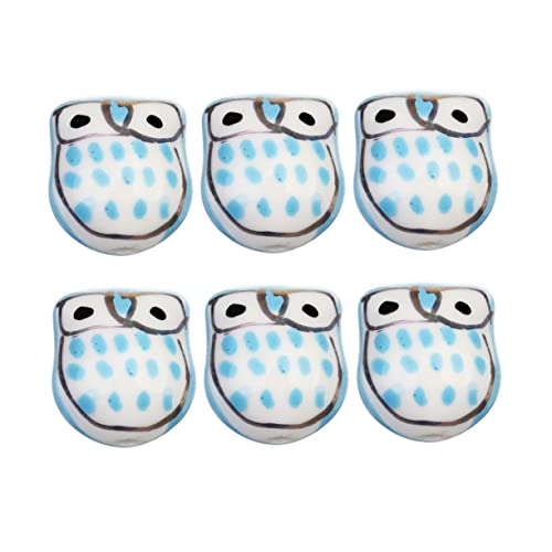 Uonlytech 10 Stück Schmuckherstellungsperlen Lose Perlen Süße Perlen Lose Perlen Eulen Bastelperlen Tonperlen Charms Lose Abstandsperlen Charm Armbandperlen Handgefertigte Perlen von Uonlytech