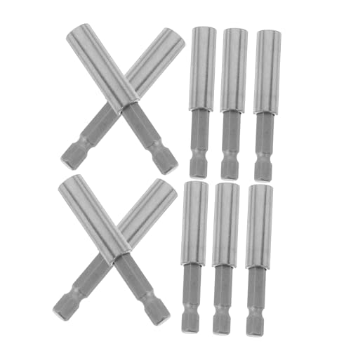 Uonlytech 10 Stück Schraubendreherbohrer Bohrerzubehör Magnetische Schraubendreherköpfe Sechseckige Schaftverlängerungsstange Schraubbit-verlängerung Schraubendreherkopf Silver Metall Uonlytech 10 Stück Schraubendreherbohrer Bohrerzubehör Magnetische Schraubendreherköpfe Sechseckige Schaftverlängerungsstange Schraubbit-verlängerung Schraubendreherkopf Silver Metall von Uonlytech