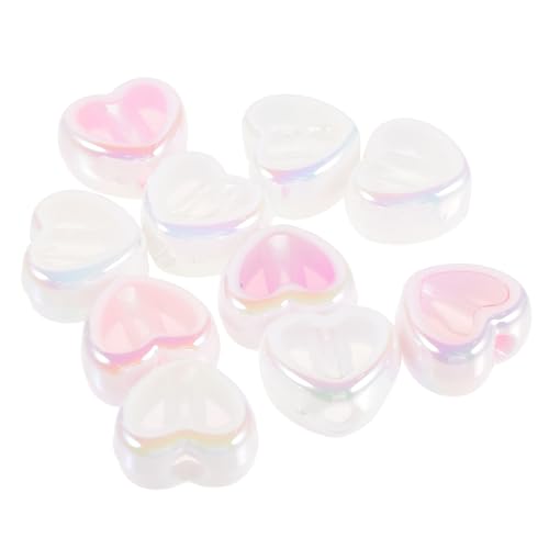 Uonlytech 10 Stück Teiliges Acryl Herz Spacer Perlen Langlebige Glatte Schmuckperlen für Diy Armbänder und Anhänger Lose Bastelperlen für Individuelle Schmuckherstellung Gemischt Leicht Uonlytech 10 Stück Teiliges Acryl Herz Spacer Perlen Langlebige Glatte Schmuckperlen für Diy Armbänder und Anhänger Lose Bastelperlen für Individuelle Schmuckherstellung Gemischt Leicht von Uonlytech