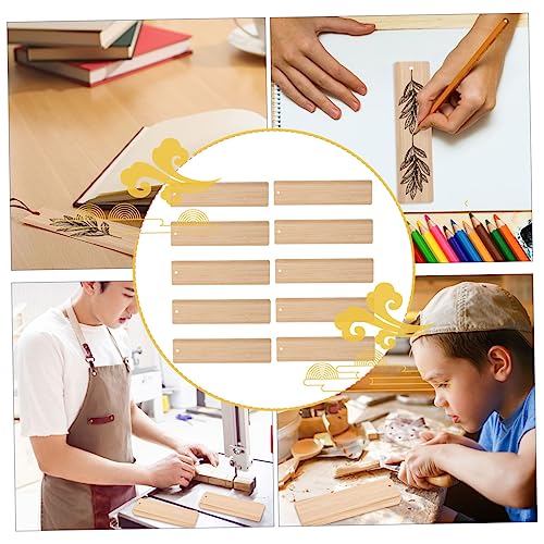 Uonlytech 10 Stück Teiliges Bambus Lesezeichen DIY Blanko Bastelrohlinge mit Glatten Kanten und Rundungen Vielseitig Bemalbar und Beschriftbar für Kreative Dekoration und Geschenketiketten Uonlytech 10 Stück Teiliges Bambus Lesezeichen DIY Blanko Bastelrohlinge mit Glatten Kanten und Rundungen Vielseitig Bemalbar und Beschriftbar für Kreative Dekoration und Geschenketiketten von Uonlytech