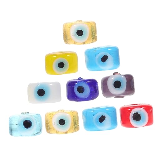 Uonlytech 10 Stück Teiliges Bunte Augen Perlen Lochperlen für DIY Schmuckherstellung für Armbänder und Kreative Bastelideen zur Raumdekoration Uonlytech 10 Stück Teiliges Bunte Augen Perlen Lochperlen für DIY Schmuckherstellung für Armbänder und Kreative Bastelideen zur Raumdekoration von Uonlytech