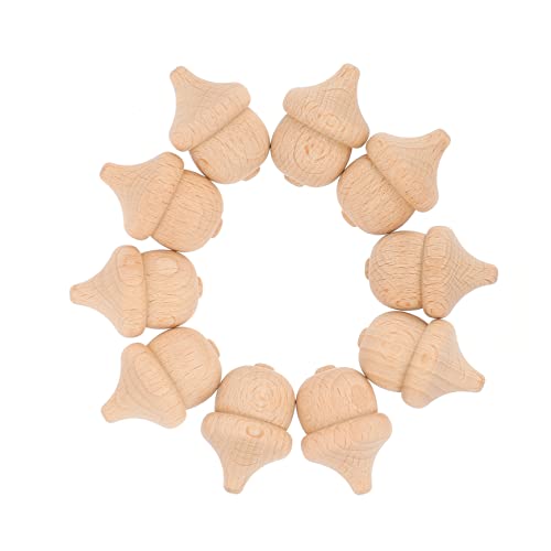 Uonlytech 10 Stück Teiliges DIY Bastelspielzeug Naturbelassenem Buchenholz Eicheln zum Bemalen für Kreative und Kunstprojekte Holz Deko Zubehör für DIY Kunsthandwerk Uonlytech 10 Stück Teiliges DIY Bastelspielzeug Naturbelassenem Buchenholz Eicheln zum Bemalen für Kreative und Kunstprojekte Holz Deko Zubehör für DIY Kunsthandwerk von Uonlytech
