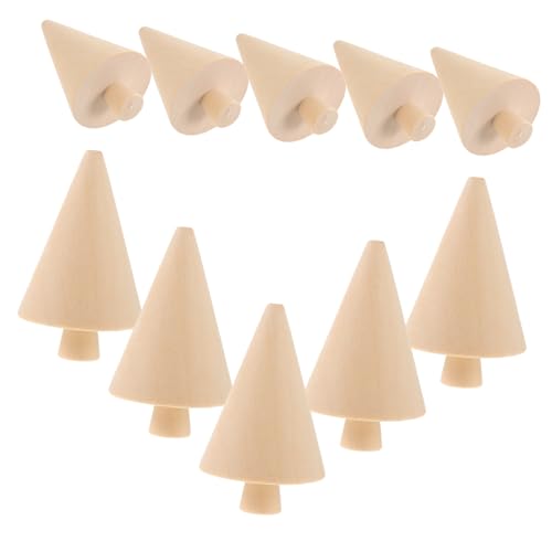 Uonlytech 10 Stück Teiliges DIY Hölzernen Weihnachtsbäumen Unvollendete Holzfiguren zum Bemalen für Kreative Bastelprojekte für Weihnachten und Festliche Dekorationen Uonlytech 10 Stück Teiliges DIY Hölzernen Weihnachtsbäumen Unvollendete Holzfiguren zum Bemalen für Kreative Bastelprojekte für Weihnachten und Festliche Dekorationen von Uonlytech
