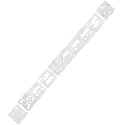 Uonlytech 10 Stück Teiliges Diy Buchstaben Schablonen Welcome Wiederverwendbarem Pet für Kreative Malprojekte Leicht und von Uonlytech