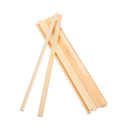 Uonlytech 10 Stück Teiliges Dreieckige Holzleisten Fensterrahmen Dekoration DIY Fensterleisten Naturbelassen Vielseitig Lackierbar für Fensterschutz und Gardinenhalterung von Uonlytech
