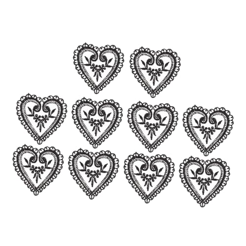 Uonlytech 10 Stück Teiliges Herzförmige Spitzen Applikationen zum Aufnähen DIY Stickerei Patches für Kleidung Taschen Schuhe Langlebig Farbecht zum Reparieren und Dekorieren Uonlytech 10 Stück Teiliges Herzförmige Spitzen Applikationen zum Aufnähen DIY Stickerei Patches für Kleidung Taschen Schuhe Langlebig Farbecht zum Reparieren und Dekorieren von Uonlytech
