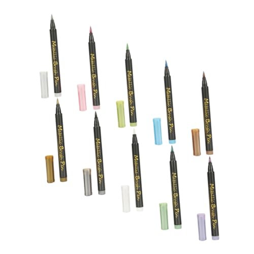 Uonlytech 10 Stück Teiliges Metallic Marker Stifte Wasserfeste Markierungsstifte für Diy und Fotobücher Professionell und Vielseitig Einsetzbar für Projekte Uonlytech 10 Stück Teiliges Metallic Marker Stifte Wasserfeste Markierungsstifte für Diy und Fotobücher Professionell und Vielseitig Einsetzbar für Projekte von Uonlytech
