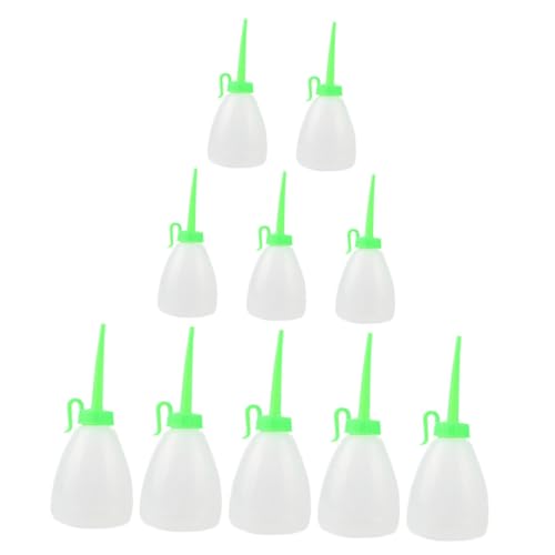 Uonlytech 10 Stück Teiliges Nähmaschinenölflaschen mit Spitzem Auslauf Ölkannen für Präzise Ölanwendung Langlebigem für Nähmaschinen und Vielseitige Flüssigkeiten von Uonlytech