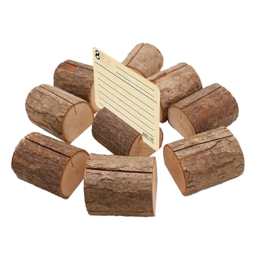 Uonlytech 10 Stück Teiliges Namenshalter aus Holz Retro Bark Id Halter für Tischkarten Hochzeitsdekoration und Fotos Große Multifunktional für Büro und Veranstaltungen Uonlytech 10 Stück Teiliges Namenshalter aus Holz Retro Bark Id Halter für Tischkarten Hochzeitsdekoration und Fotos Große Multifunktional für Büro und Veranstaltungen von Uonlytech