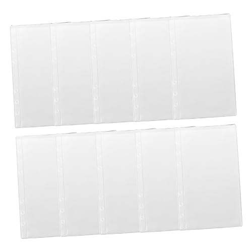 Uonlytech 10 Stück Teiliges PVC Sammelmappe Einstecktaschen mit Lochung Robuste Karten und Dokumenten Aufbewahrungstaschen Kompakt Leicht Transparent und Einfach zu Reinigen Uonlytech 10 Stück Teiliges PVC Sammelmappe Einstecktaschen mit Lochung Robuste Karten und Dokumenten Aufbewahrungstaschen Kompakt Leicht Transparent und Einfach zu Reinigen von Uonlytech