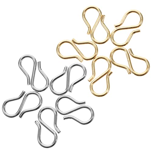 Uonlytech 10 Stück Teiliges S Haken Schmuckverschluss Rostfrei Langlebig Glatte Oberfläche als Verbindungs und Verschlussclip für DIY Armbänder und Halsketten Uonlytech 10 Stück Teiliges S Haken Schmuckverschluss Rostfrei Langlebig Glatte Oberfläche als Verbindungs und Verschlussclip für DIY Armbänder und Halsketten von Uonlytech