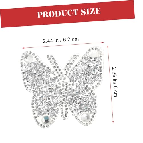Uonlytech 10 Stück Teiliges Silberweiße Multifunktionale Strass Aufbügler mit Schmetterlingsmotiv Selbstklebend Aufnähen als Patch Dekoration für Jacken Rucksäcke und Kleidung Uonlytech 10 Stück Teiliges Silberweiße Multifunktionale Strass Aufbügler mit Schmetterlingsmotiv Selbstklebend Aufnähen als Patch Dekoration für Jacken Rucksäcke und Kleidung von Uonlytech