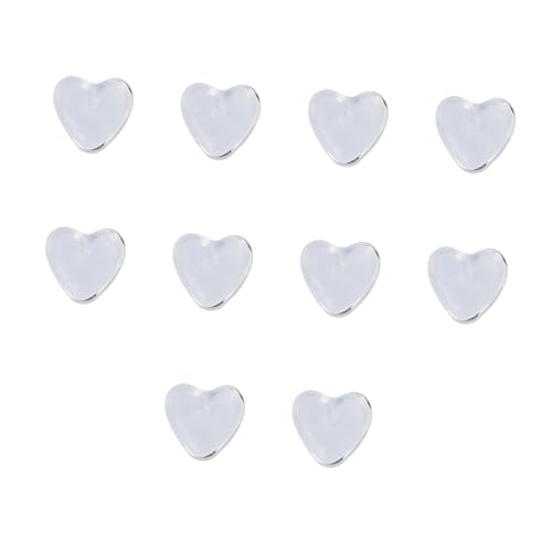 Uonlytech 10 Stück Teiliges Transparentes Herzförmiges Silikon Ohrring DIY Schmuck Zubehör Charmante Anhänger für Kreative Ohrringgestaltung Geeignet für Partys und Alltag Uonlytech 10 Stück Teiliges Transparentes Herzförmiges Silikon Ohrring DIY Schmuck Zubehör Charmante Anhänger für Kreative Ohrringgestaltung Geeignet für Partys und Alltag von Uonlytech