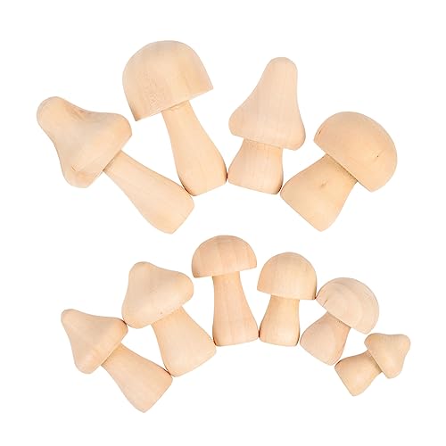 Uonlytech 10 Stück Teiliges Unbemalte Holzpilze Bastelset aus Sicherem Holzmaterial zum Bemalen DIY Pilz Dekoration für Kreative Malprojekte und Hand Auge Koordination Uonlytech 10 Stück Teiliges Unbemalte Holzpilze Bastelset aus Sicherem Holzmaterial zum Bemalen DIY Pilz Dekoration für Kreative Malprojekte und Hand Auge Koordination von Uonlytech
