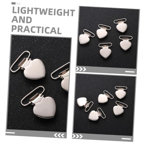 Uonlytech 10 Stück Teiliges Verstellbare Metall hosenträgerclips Herzform Langlebige Metall schnallen für Latzhosen und Vielseitige Kleidung Zubehör Uonlytech 10 Stück Teiliges Verstellbare Metall hosenträgerclips Herzform Langlebige Metall schnallen für Latzhosen und Vielseitige Kleidung Zubehör von Uonlytech